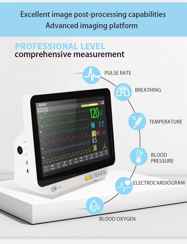 MEK-YK8000D 14 Inch TFT LCD Screen Vital Signs Monitor Advanced Patient Monitor