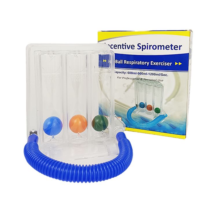 Three-ball respiratory exerciser