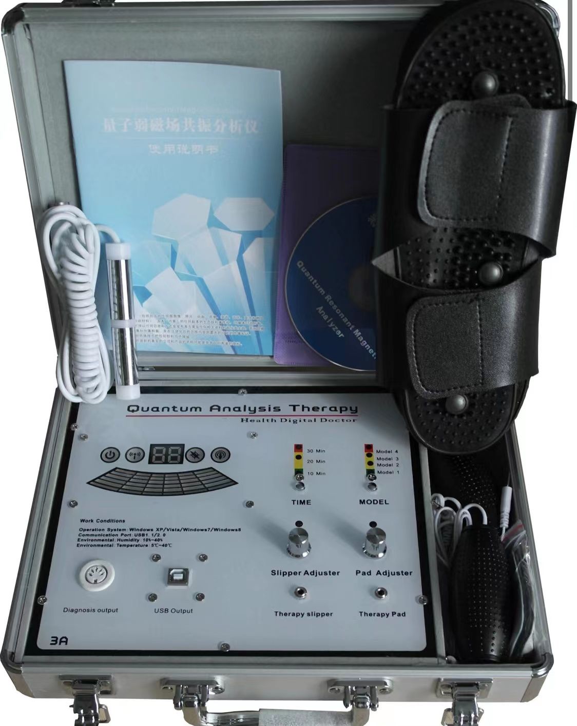 Quantum resonance magnetic analyzer