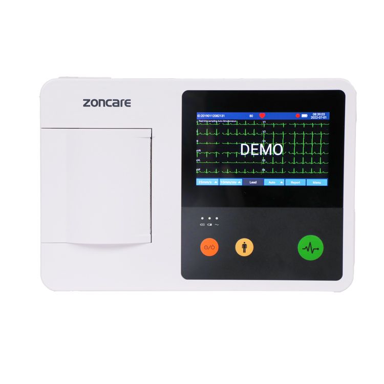 E10 Portable ecg digital three channel ECG machine