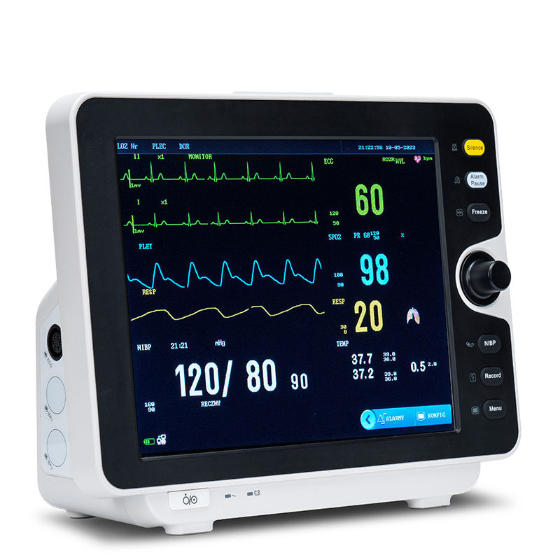 MEK-8000B(Pro12) 12.1" Multiparameter Patient Monitor Vital Signs Monitor Transfer Ambulance Medical ICU Patient Monitor
