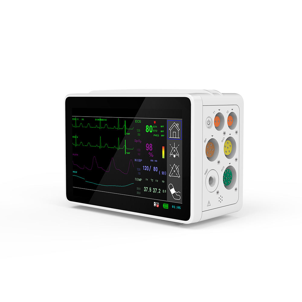 TS1 Mini Touch Screen Medical Patient Monitor with ECG SPO2 NIBP for Hospital Telemedicine Use