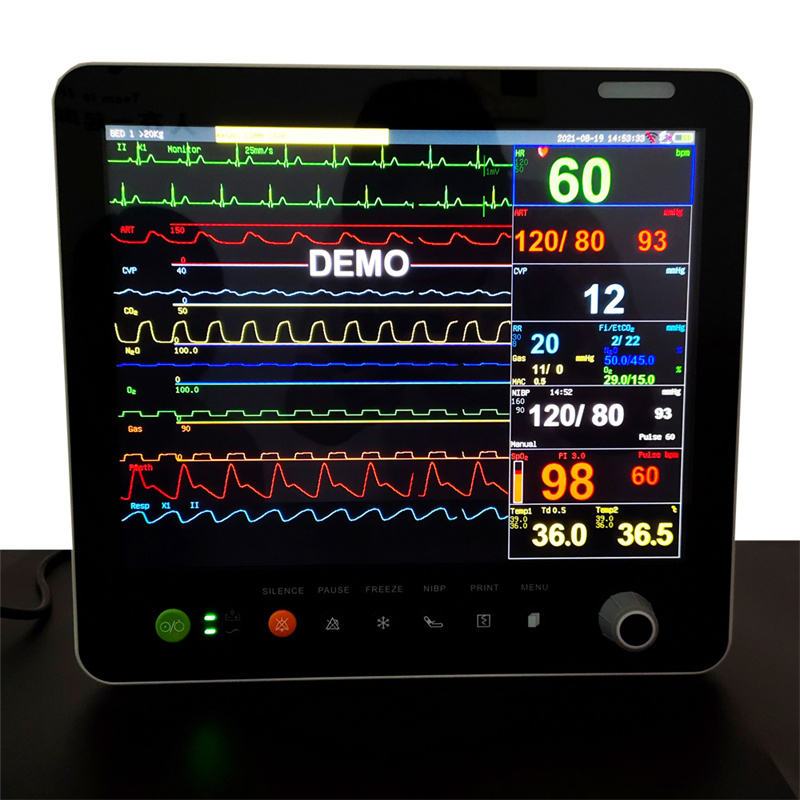 MEK-9000D NIBP SPO2 Temperature EtCO2 with Electrocardiogram Vital Sign Monitor