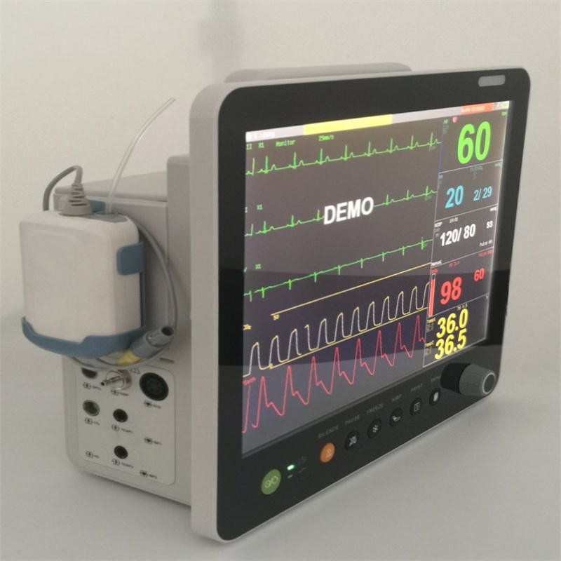 MEK-9000D NIBP SPO2 Temperature EtCO2 with Electrocardiogram Vital Sign Monitor
